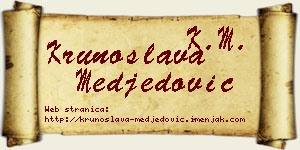 Krunoslava Međedović vizit kartica